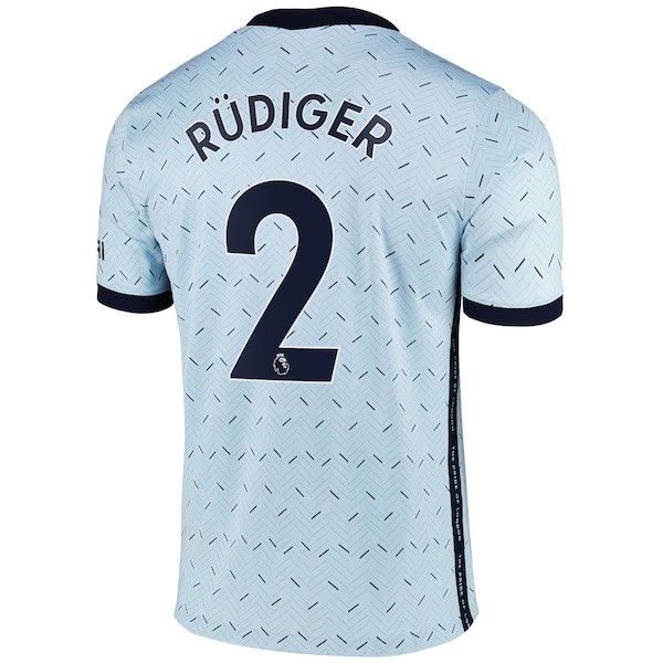 Camiseta Chelsea NO.2 Rudiger Segunda Equipación 2020-2021 Azul